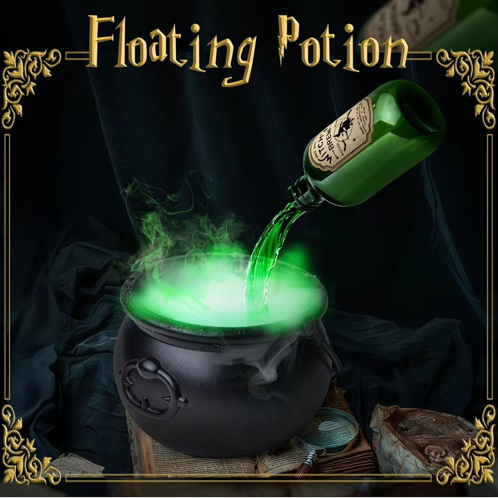 Black Cauldron Bucket Trick or Treat Halloween Candy Bowl Witch Cauldron Pot for Horror House Decor